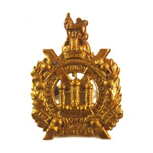 King's Own Scottish Borderers (KOSB) (1902-1953 Pattern) Brass Glengarry Cap Badge - Restrike