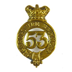 53rd (Shropshire) Regiment of Foot Glengarry Cap Badge (1874-1881 Pattern) - Restrike