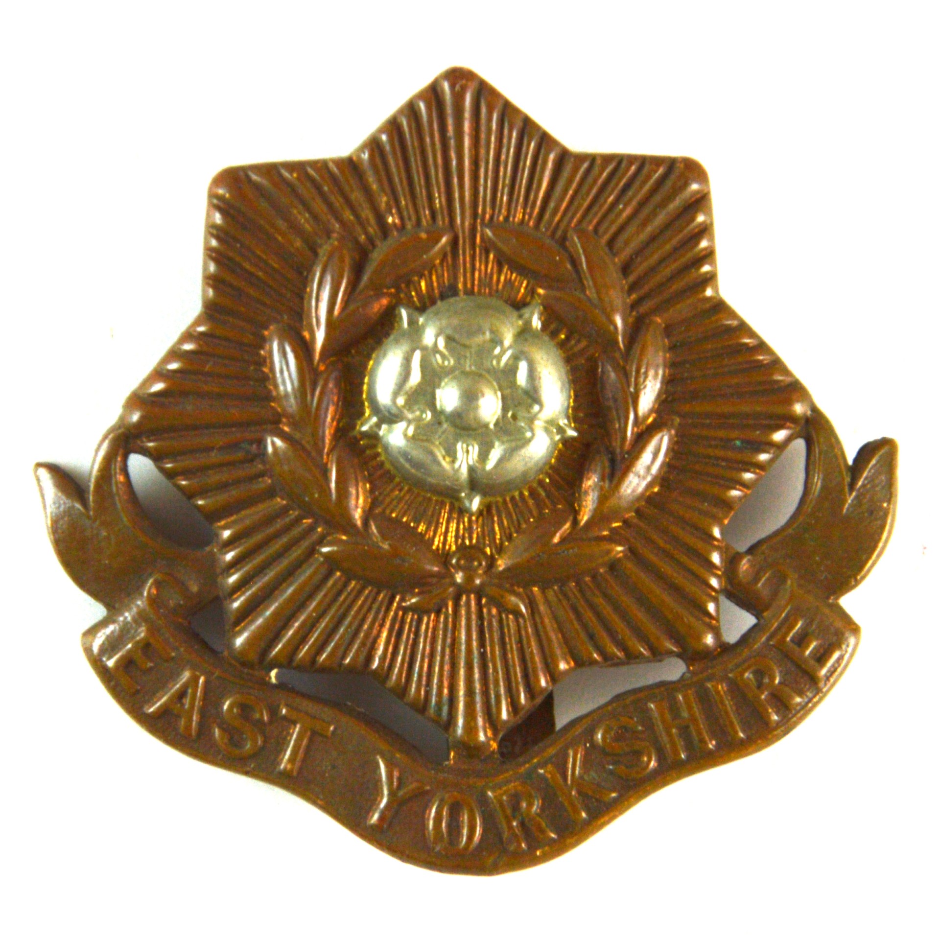 East Yorkshire Regiment Cap Badge (1881-1958 Pattern) - Original