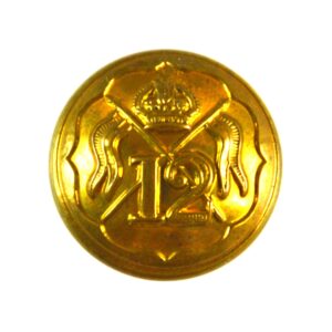 12th Royal Lancers (Prince of Wales's) Officer-Quality Button (1902-1953 Pattern) - 19mm