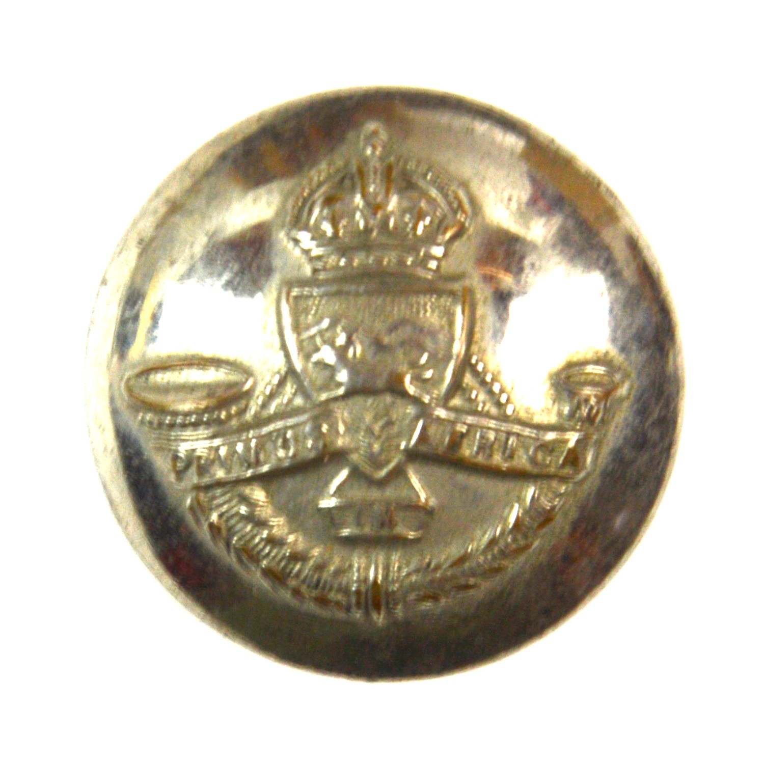 Durban Light Infantry Chrome Officer-Quality Button (1919-63 Pattern) - 23mm