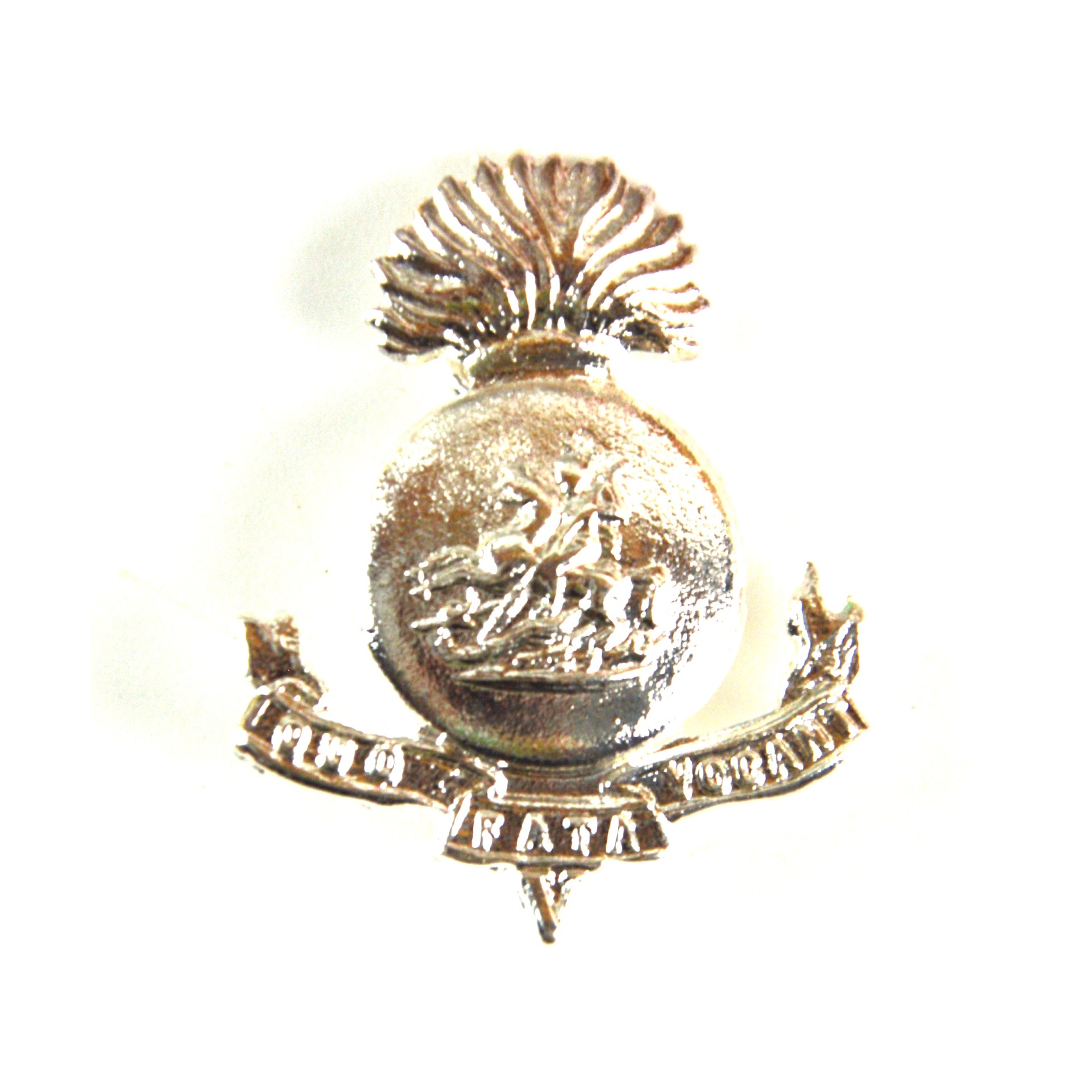 Royal Northumberland Fusiliers Silver-Plate Lapel Badge
