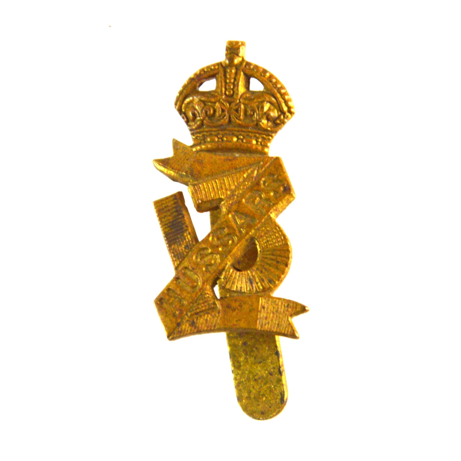 13th Hussars Cap Badge (King's Crown, 1903-1922 Pattern) - Original