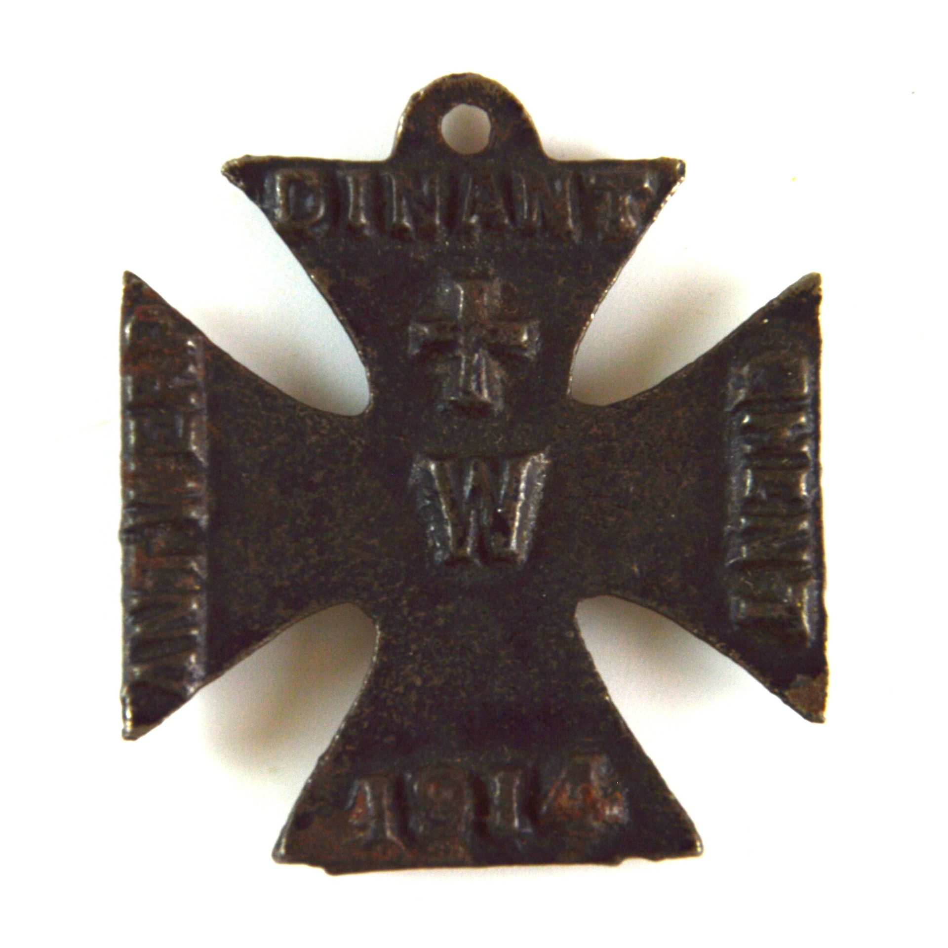 British First World War Anti-German Propaganda Iron Cross, 1914–1915 Louvain/Dinant Pattern - Image 2