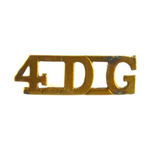 4th Royal Irish Dragoon Guards Shoulder Title (4DG) (Pre-1922 Pattern)