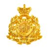 Australian Queensland Defence Forces Gilt Helmet Plate (1884-1900 Pattern) - Restrike