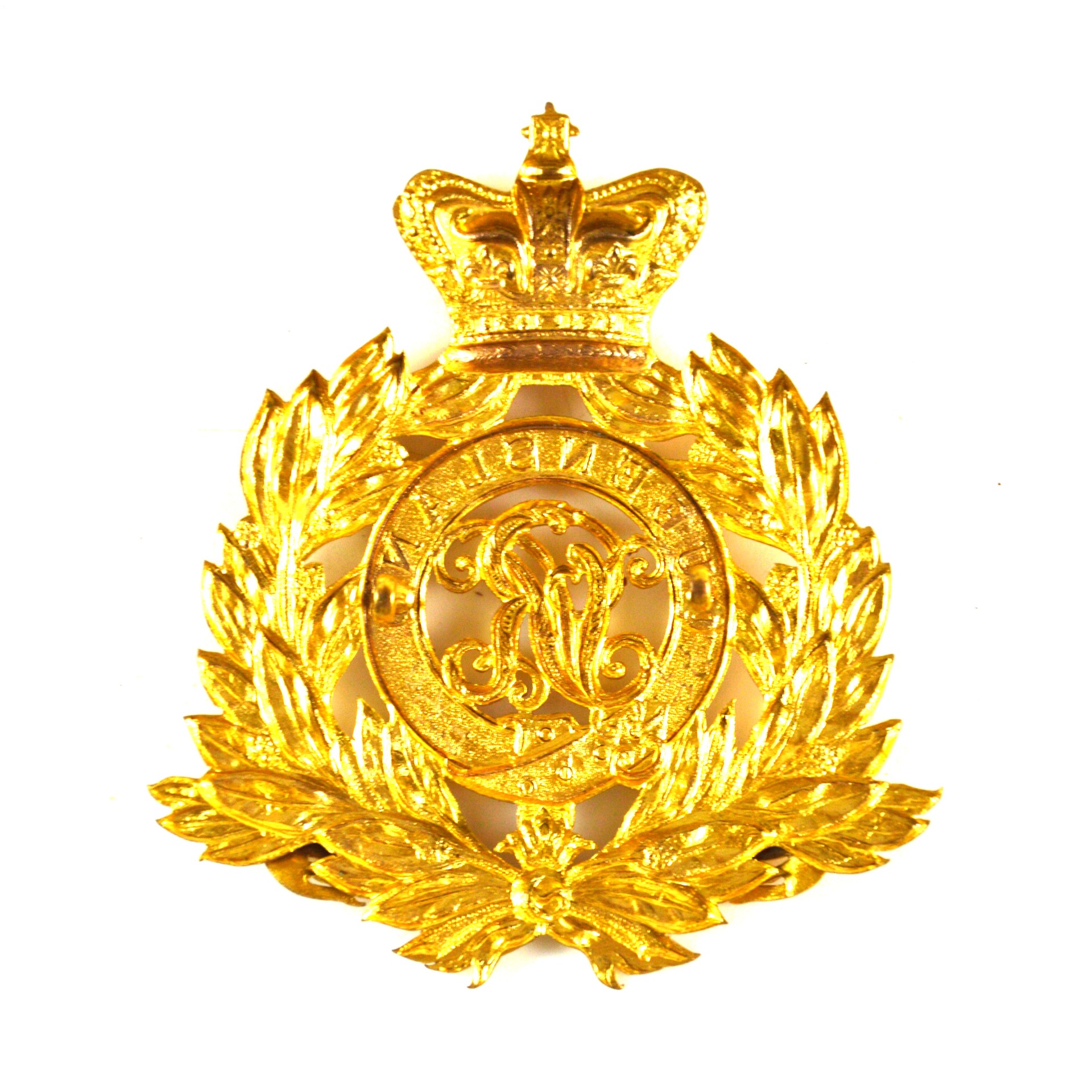 Australian Queensland Defence Forces Gilt Helmet Plate (1884-1900 Pattern) - Restrike - Image 2