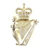 Royal Irish Regiment (RIR) Silver-Plate Piper Caubeen Cap Badge (1992-2007 Pattern)
