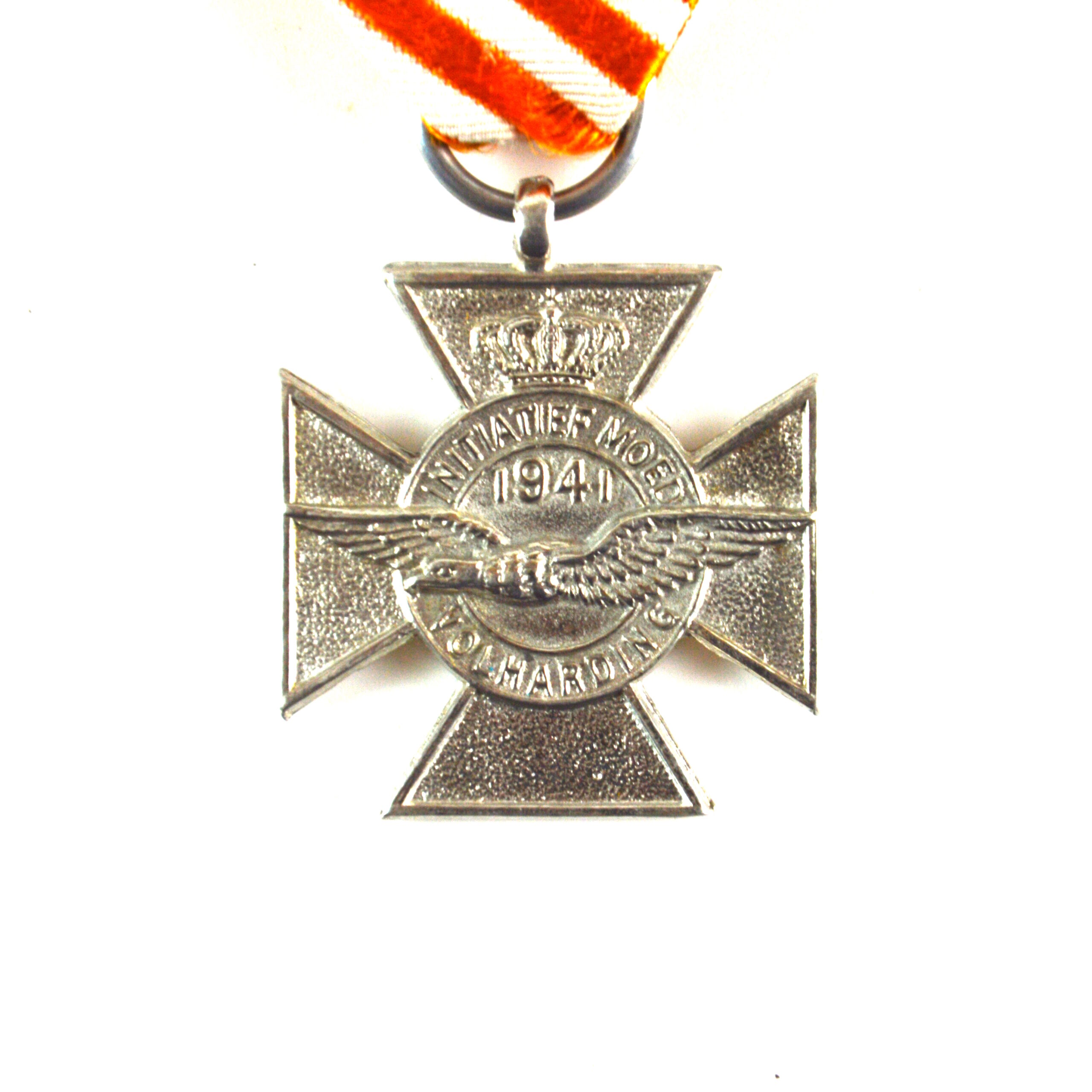 Dutch Airman's Cross - Original, English-Made, Marked "SILVER" - Image 2