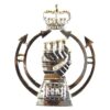 Royal Armoured Corps (RAC) Anodised Cap Badge (Queen's Crown, 1958-2022 Pattern)