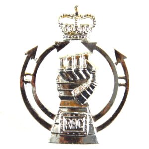 Royal Armoured Corps (RAC) Anodised Cap Badge (Queen's Crown, 1958-2022 Pattern)