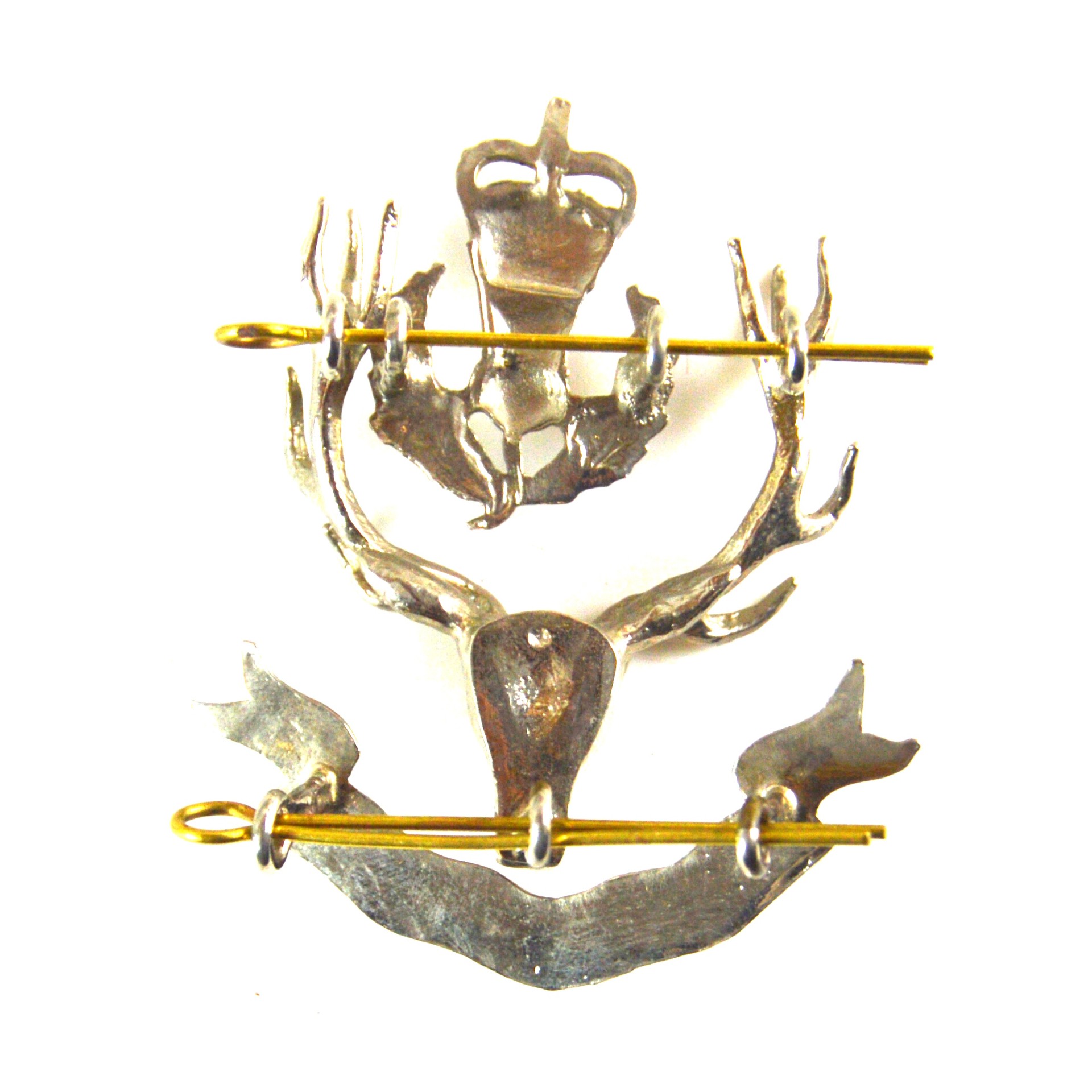 Queen's Own Highlanders (Seaforth and Cameron) Officer Glengarry Badge (Queen's Crown, 1961-1994 Pattern) - Image 2