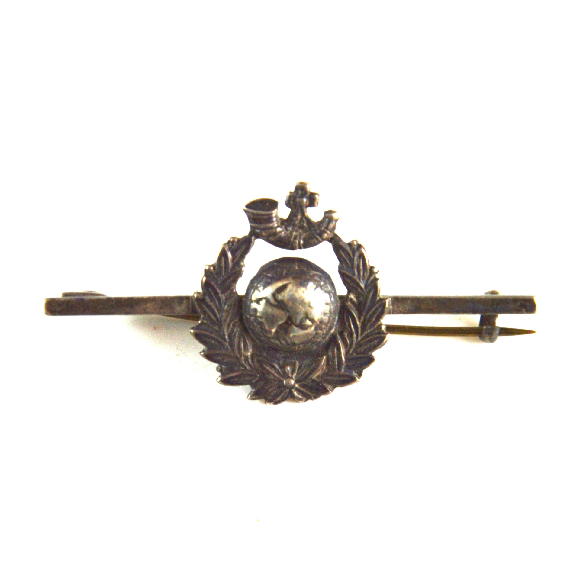 Royal Marine Light Infantry (RMLI) Silver Hallmark Sweetheart Brooch - George Loveridge & Co, 1921