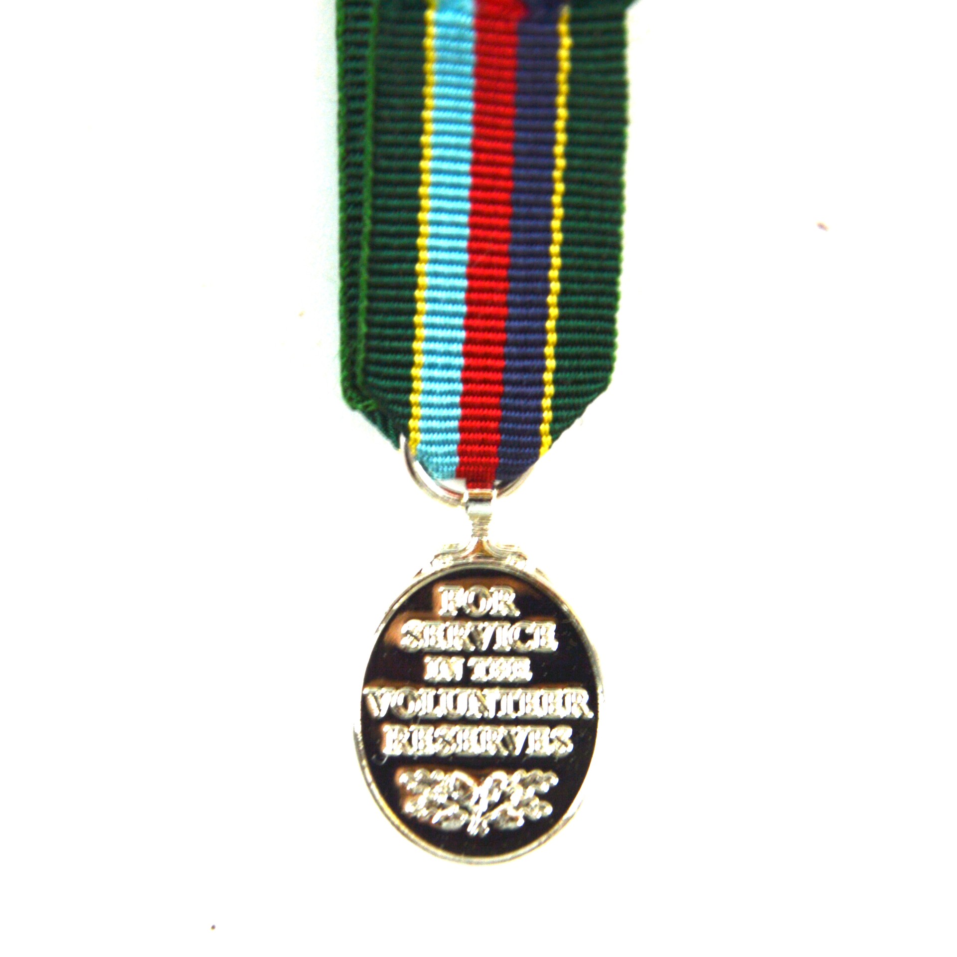 Volunteer Reserves Service Medal (CRIII) Miniature Medal - Image 2