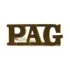South African Prince Albert's Guard (PAG) Brass Shoulder Title (1894–1913 Pattern)