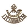 Durham Light Infantry (Bugle / DURHAM) White Metal Shoulder Title (1952-1958 Pattern)