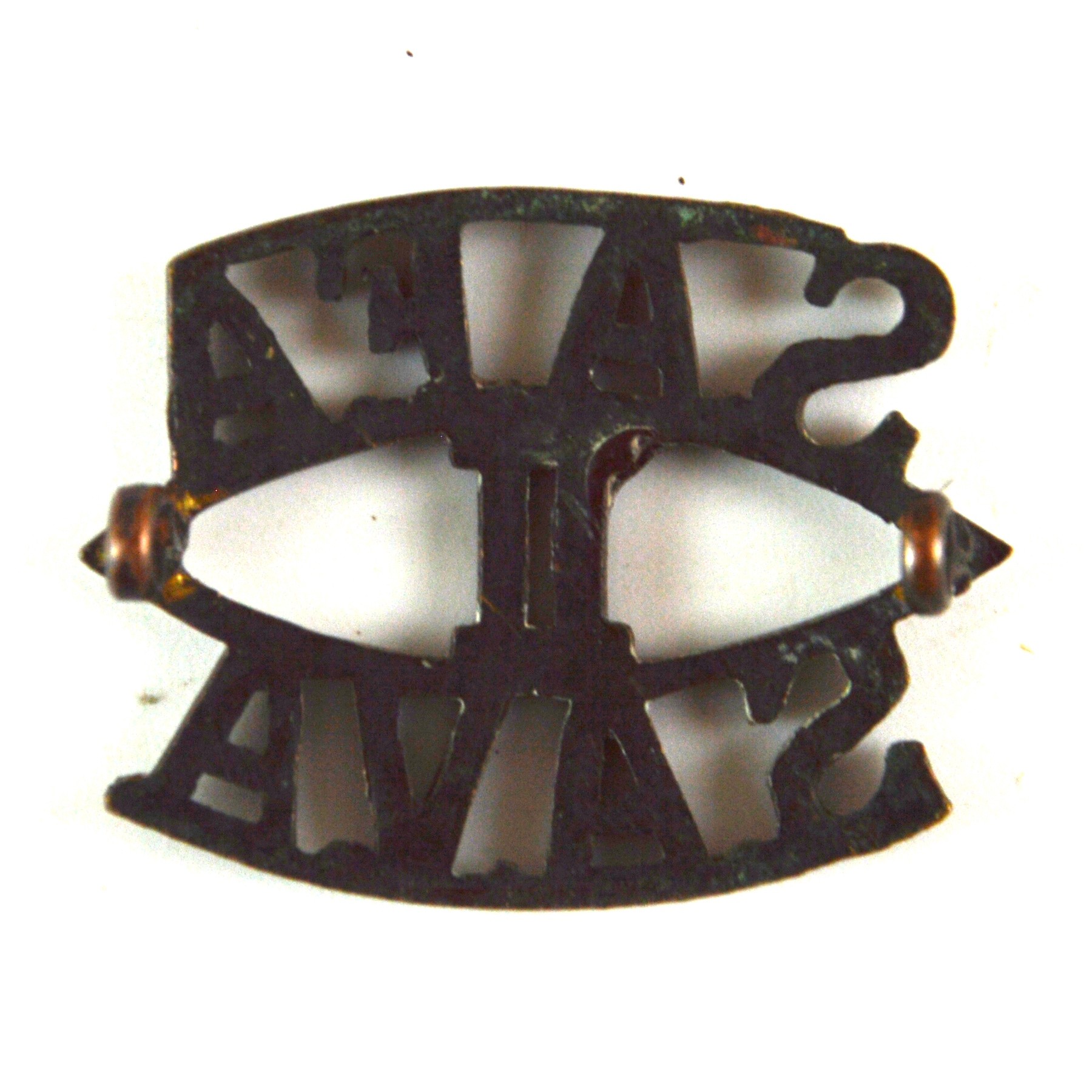 2nd South African Field Artillery (SAFA-II-SAVA) (Post-1923 Pattern) Bronze Shoulder Title - Image 2