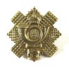 Highland Light Infantry (HLI) Glengarry Badge, King's Crown - Original WWII-Era Manufacture with Stamped Lugs