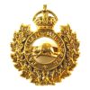 Canadian Engineers (CEF) Officer Gilt Cap Badge - Manufactured by J. R. Gaunt, Montreal