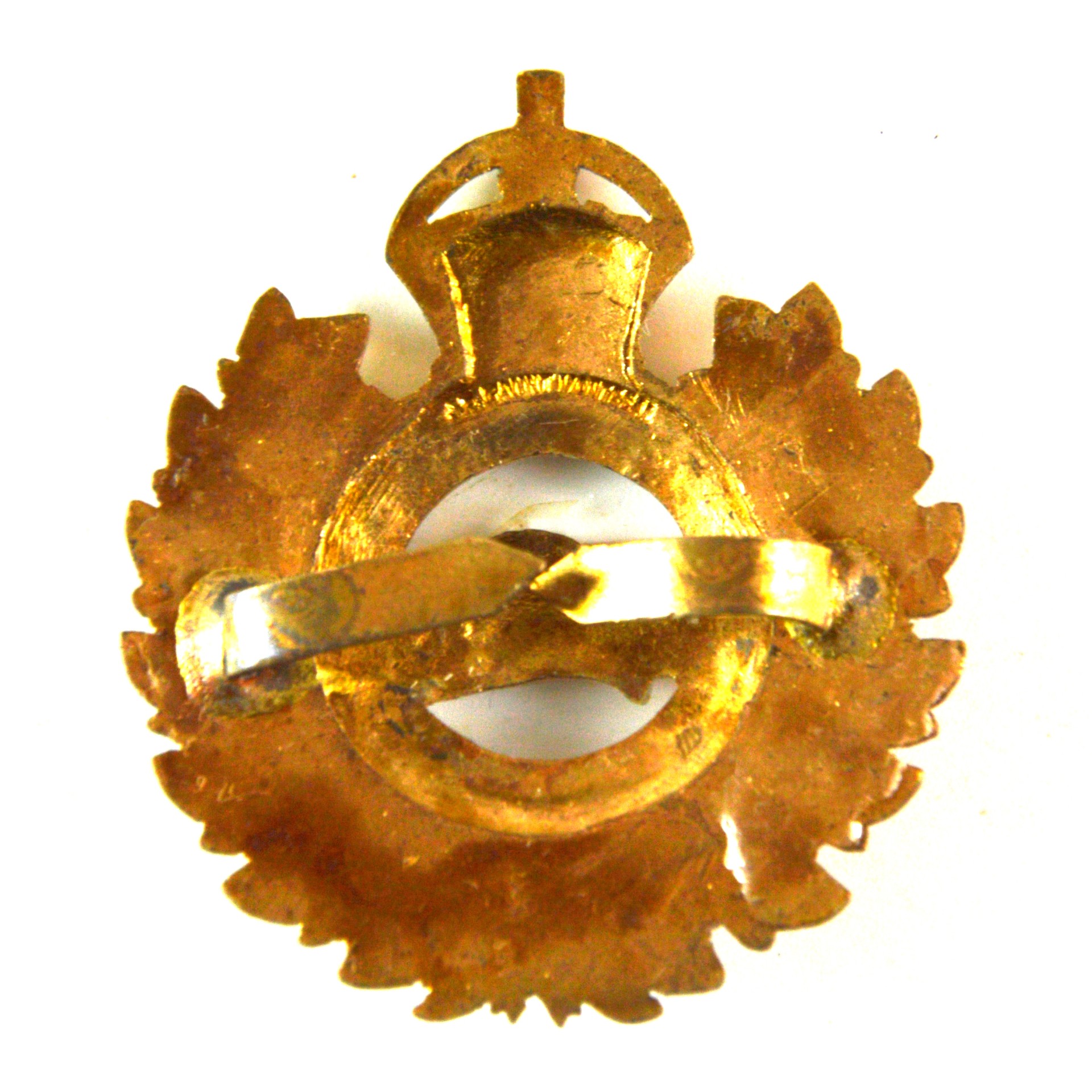 Canadian Engineers (CEF) Officer Gilt Cap Badge - Manufactured by J. R. Gaunt, Montreal - Image 2