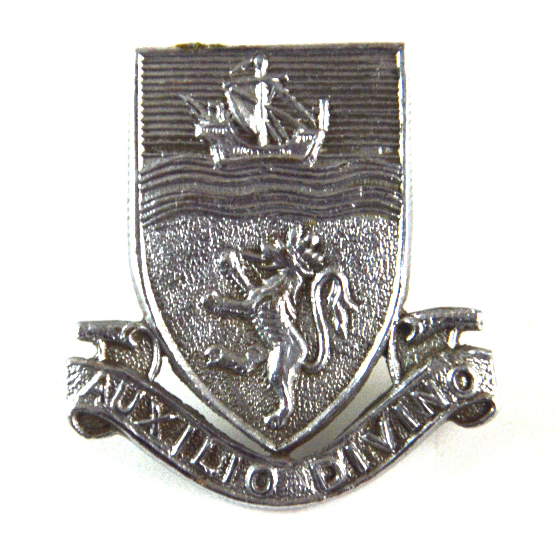 Devon Constabulary Chrome Collar Badge
