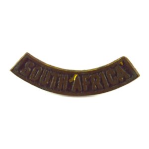 South Africa Cast Brass Shoulder Title (WW2 Egypt Pattern)