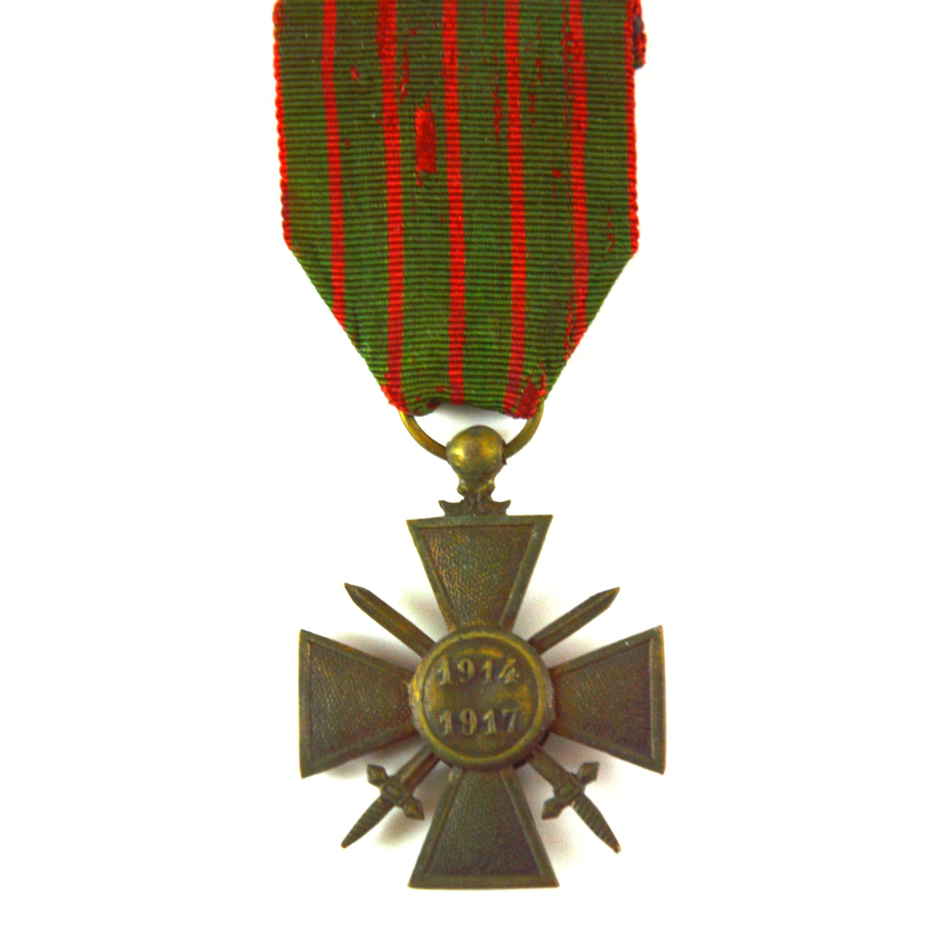 French Croix de Guerre 1914-1917 Medal with Bronze Star - Image 2