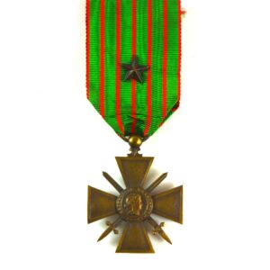 French Croix de Guerre 1914-1916 Medal with Bronze Star