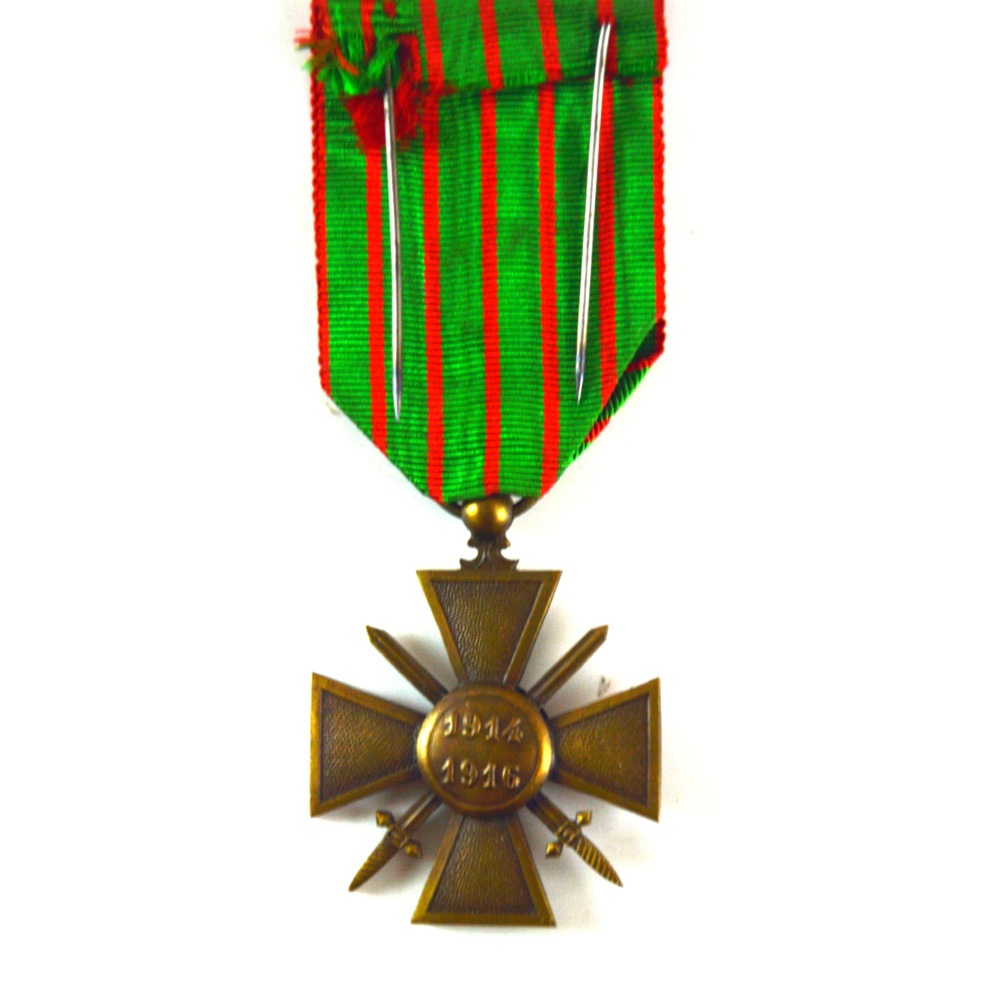 French Croix de Guerre 1914-1916 Medal with Bronze Star - Image 2