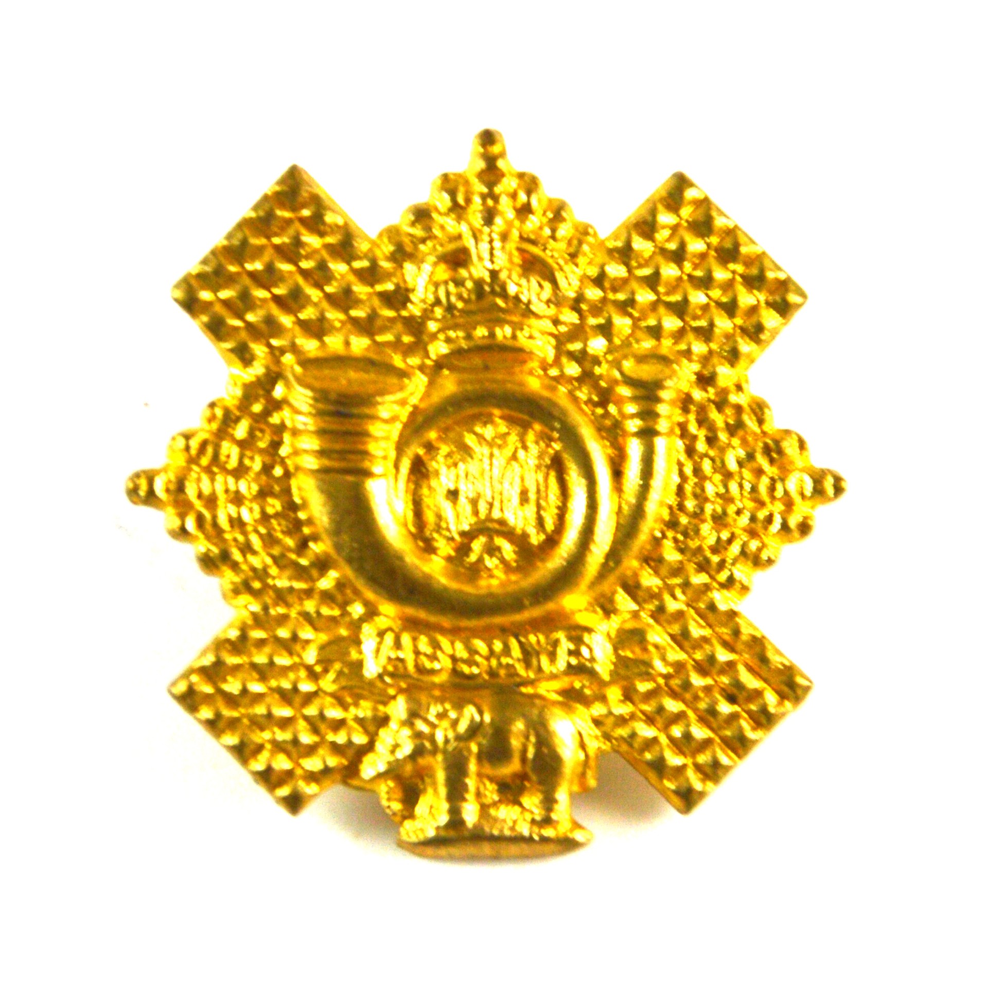 Highland Light Infantry (HLI) Officer's Gilt Collar Badge (1902-c.1904 Pattern) - Original