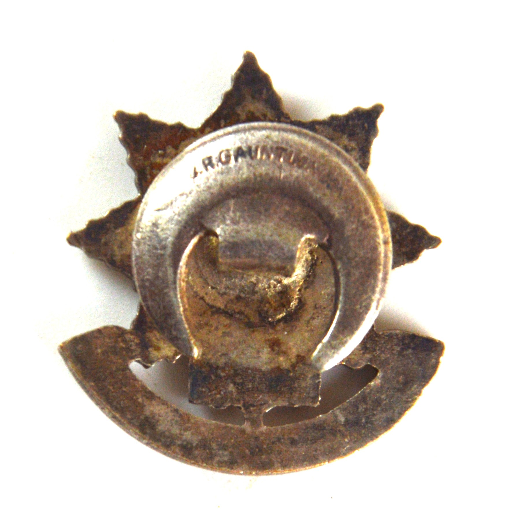 Lincolnshire Regiment Old Comrades Association Silver-Plated and Enamel Lapel Badge - Image 2