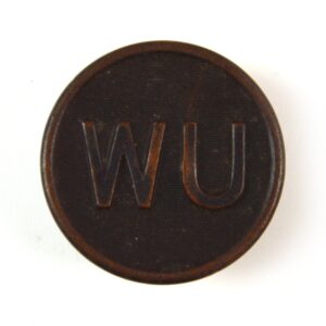 United States Western Union Bronze Button (Pre-1930 Pattern) - 29mm