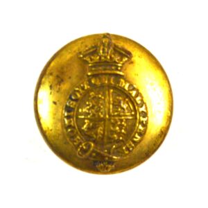 Royal Household Officer's Gilt Levee Button (Edwardian-Era) - 15mm