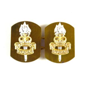 Royal Army Educational Corps (RAEC) Anodised Collar Badges (1953-1992 Pattern) - Pair