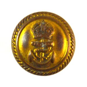 Royal Navy Officer's Gilt Button (1902-1952 Pattern) - 17mm