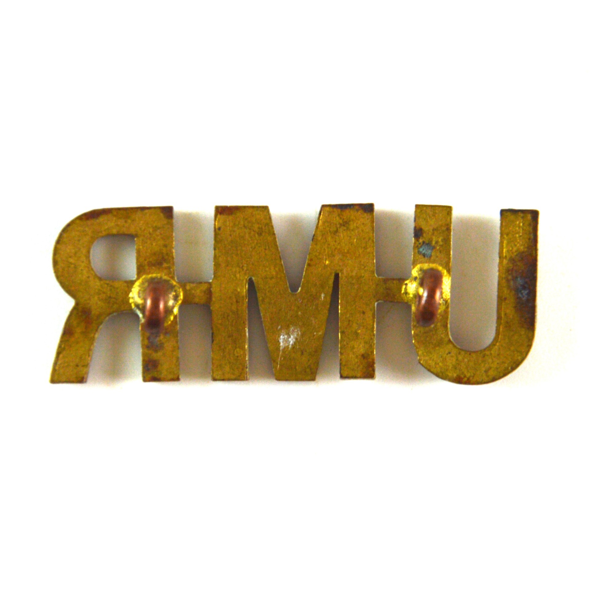 Umvoti Mounted Rifles (UMR) Brass Shoulder Title - Image 2
