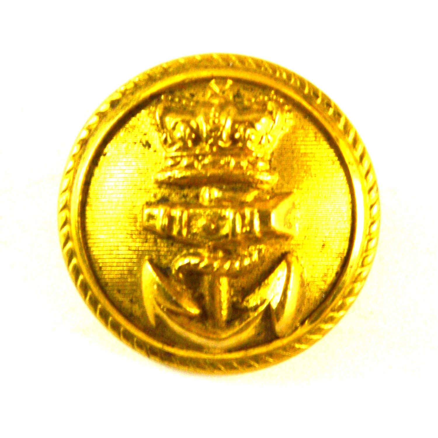 Royal Navy Officer's Gilt Button (1843-1891 Pattern) - 22mm