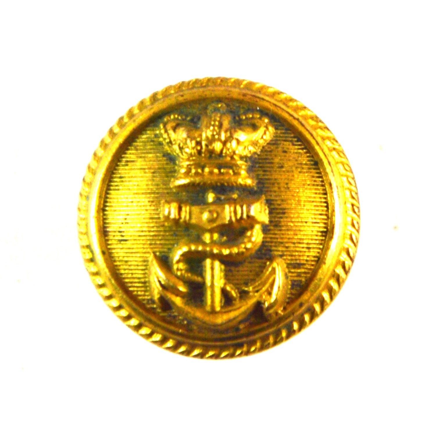 Royal Navy Officer's Gilt Button (1843-1891 Pattern) - 18mm