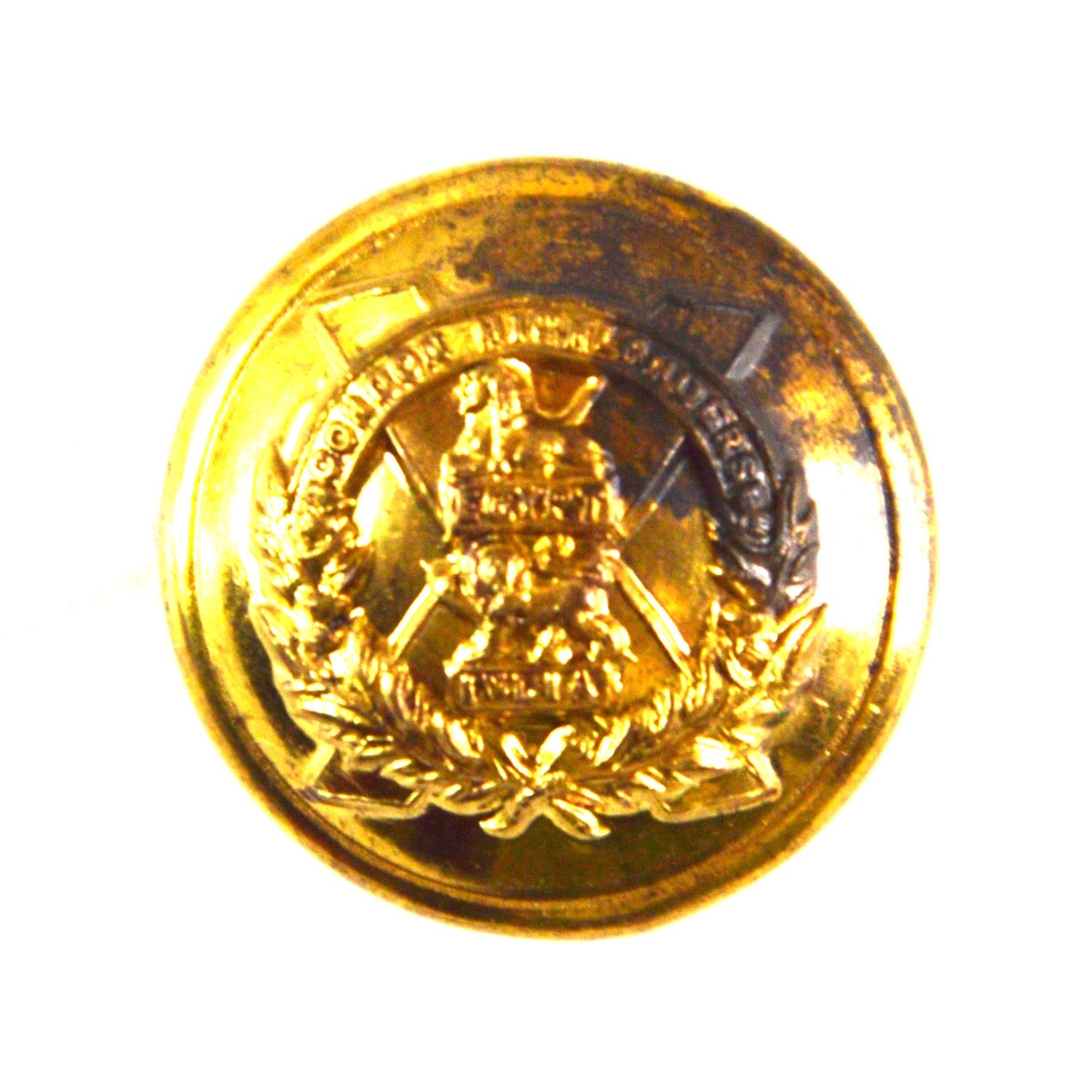 Gordon Highlanders Officer's Gilt Button - 19mm