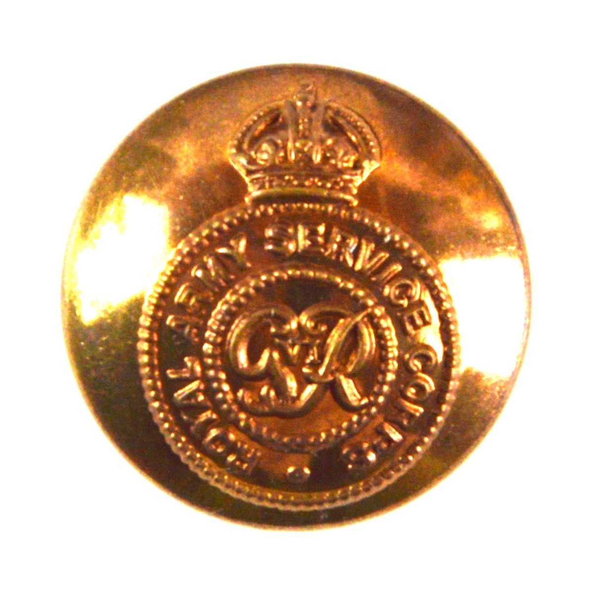 Royal Army Service Corps (RASC) Officers' Gilt Button (GRVI Cypher - 1937-1953 Pattern) - 19mm