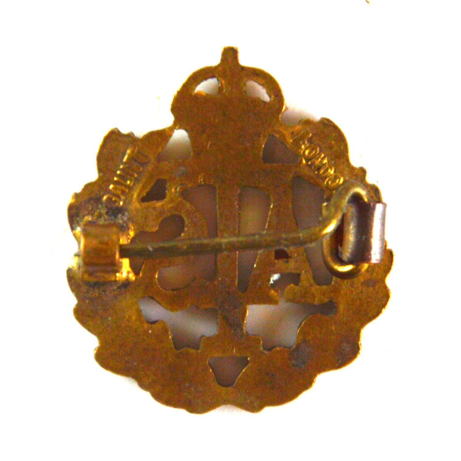 Auxiliary Territorial Service (ATS) Brass Lapel Brooch Badge - J. R. Gaunt, London - Image 2