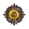 Scots Guards Warrant Officers' Silver, Gilt and Enamel Service Dress Cap Badge - Original