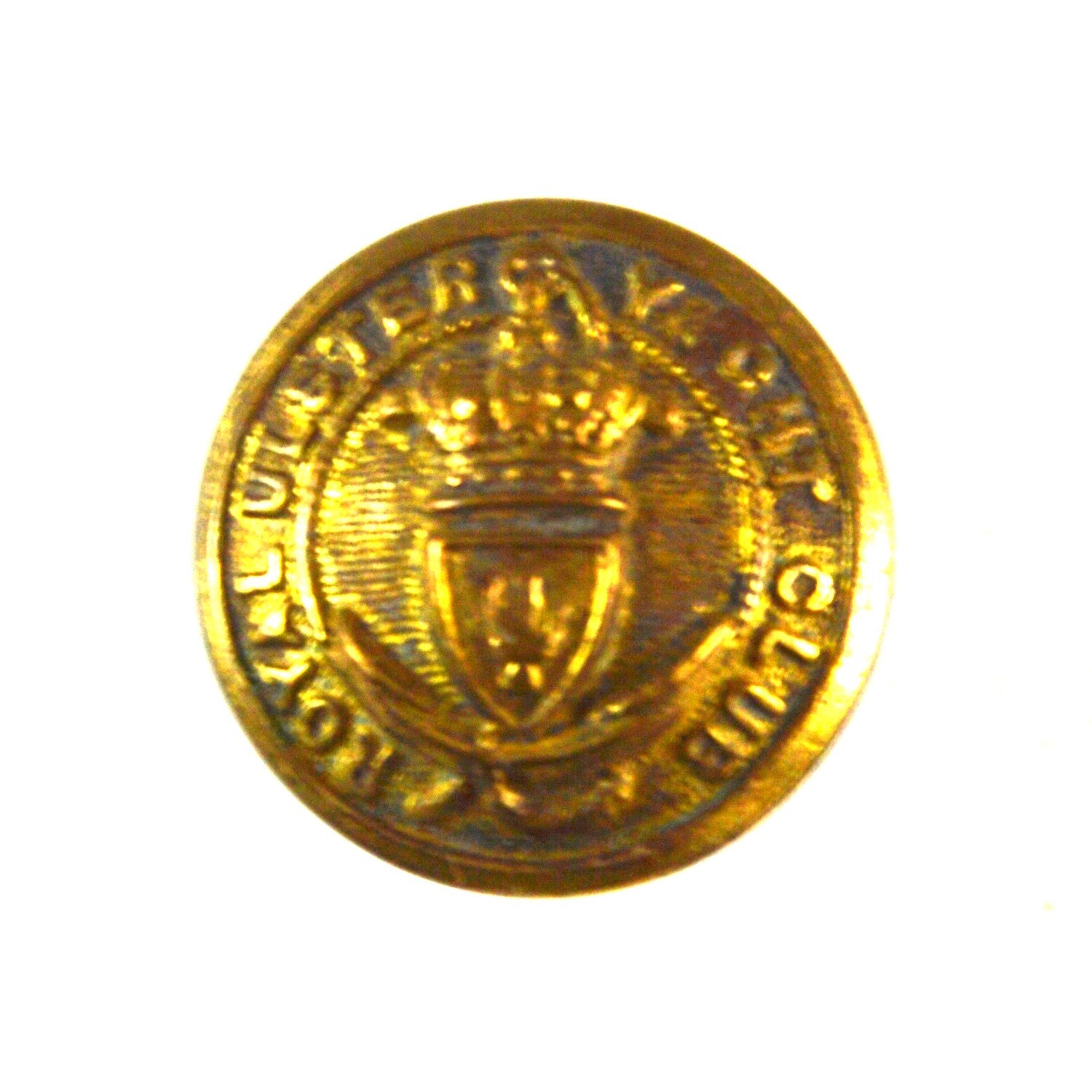 Royal Ulster Yacht Club (RUYC) Gilt Button - 17mm
