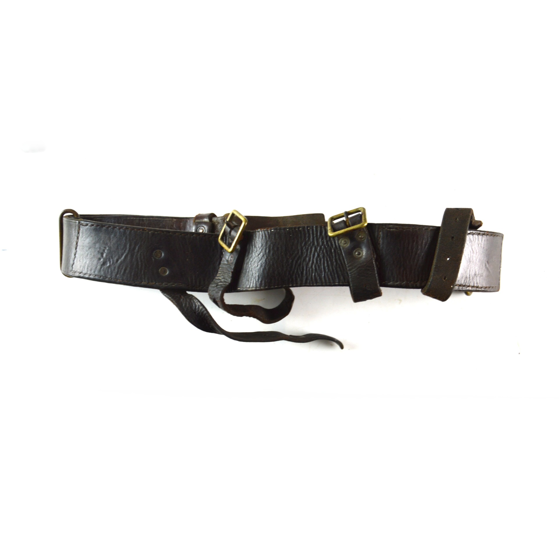 British 1914 Pattern Leather Waist Belt - Original - Image 2