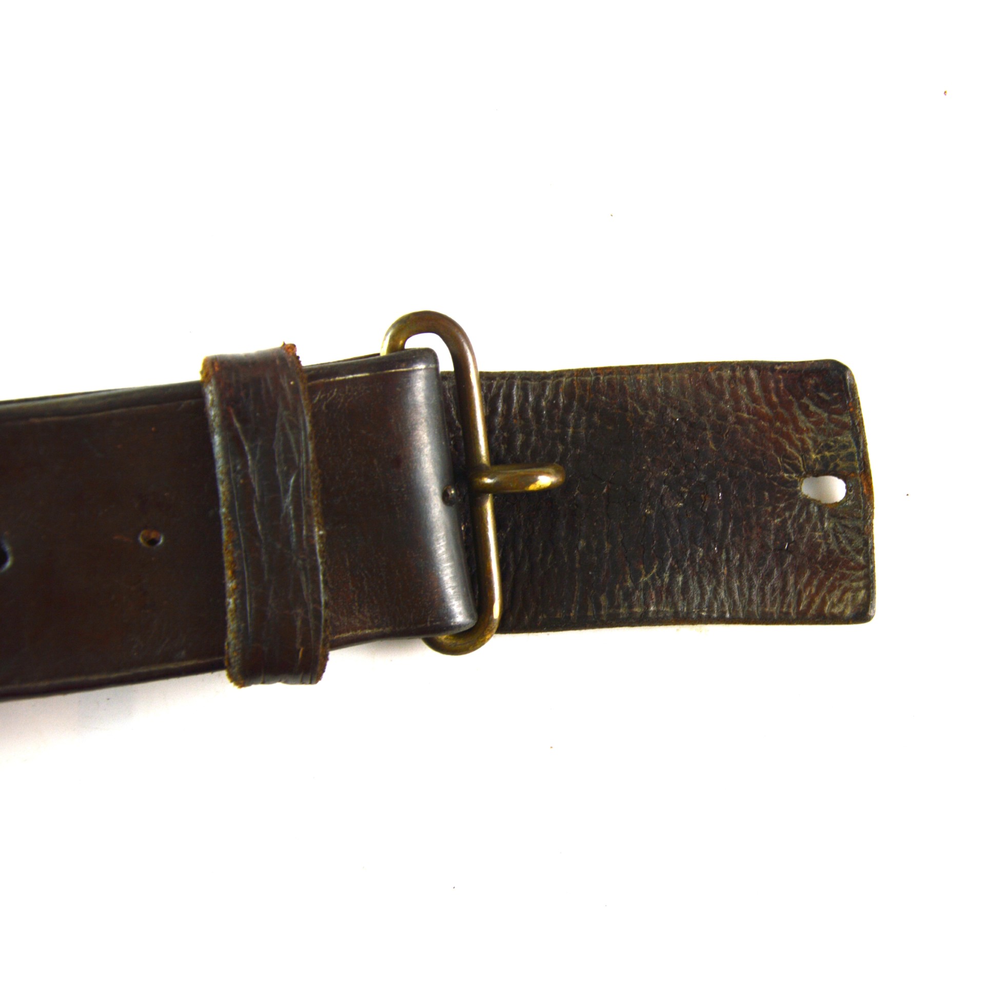 British 1914 Pattern Leather Waist Belt - Original - Image 9