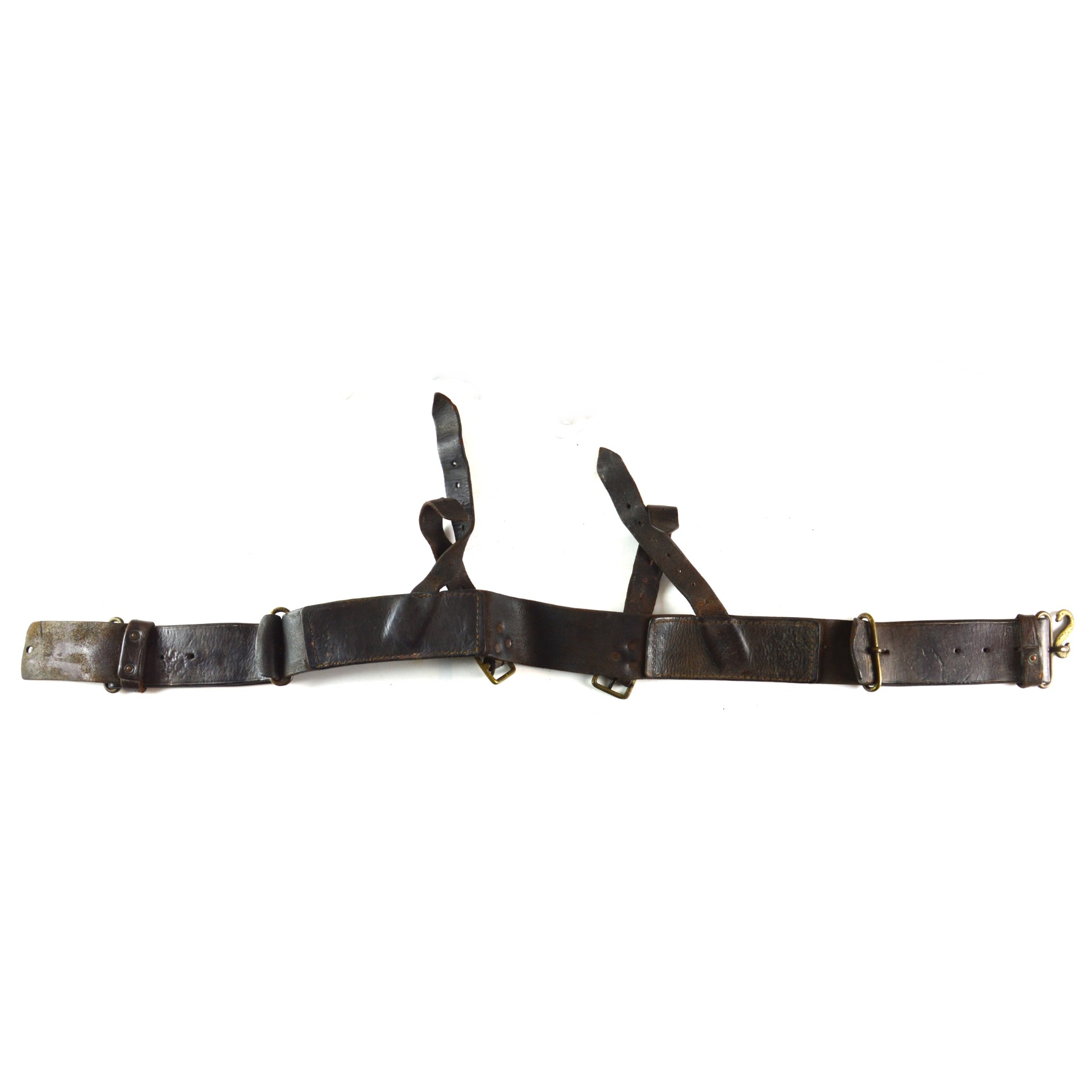 British 1914 Pattern Leather Waist Belt - Original - Image 6