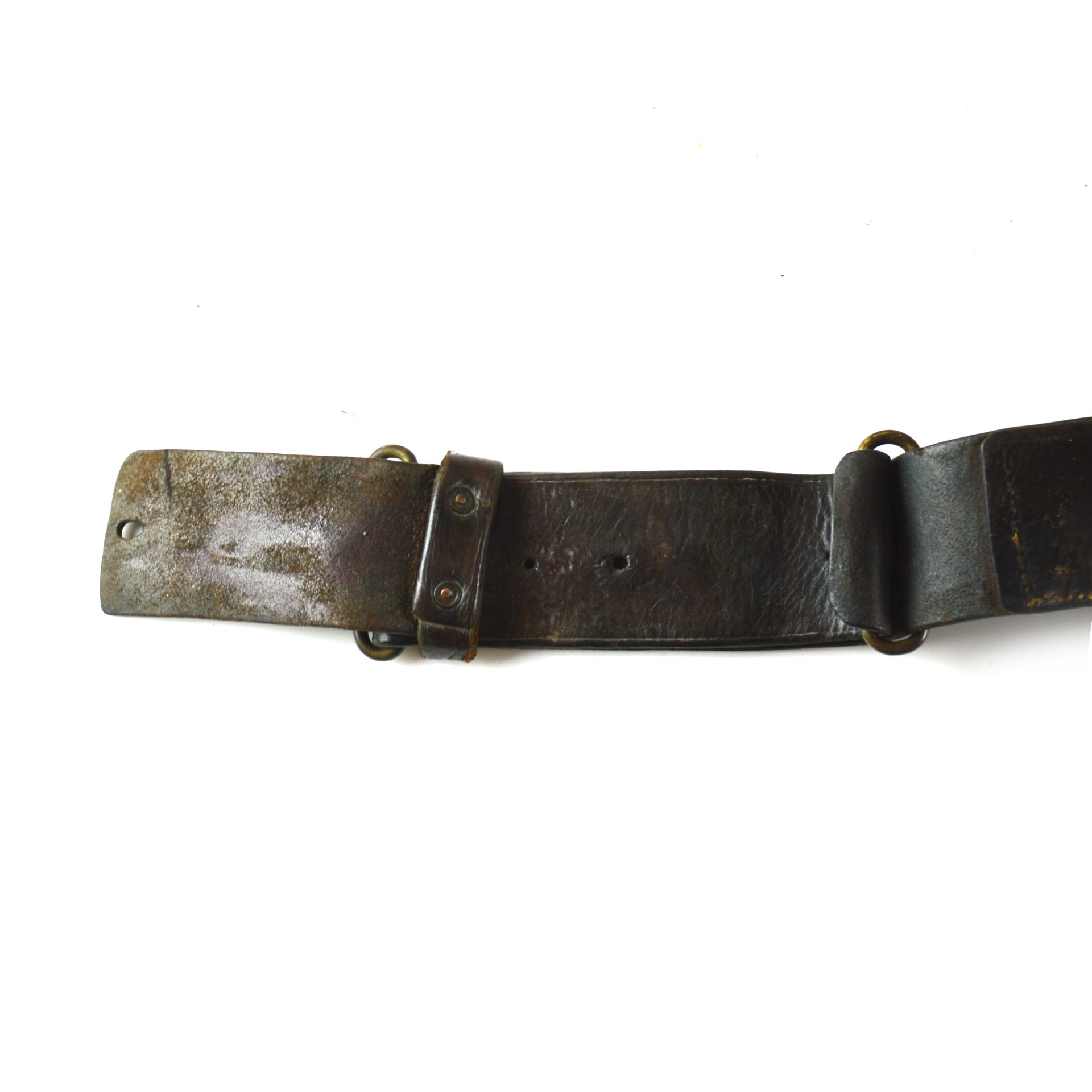British 1914 Pattern Leather Waist Belt - Original - Image 5