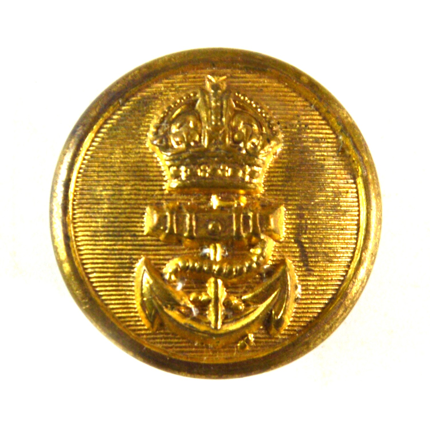 Royal Navy Button, King's Crown (4-Hole Reverse) - 23mm