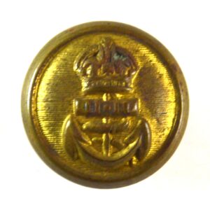 Royal Navy Button, King's Crown (Hollow Reverse) - 23mm