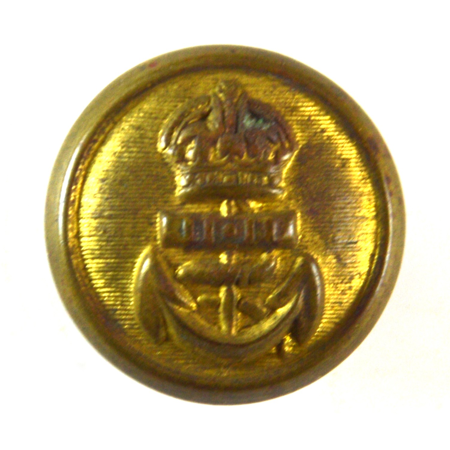 Royal Navy Button, King's Crown (Hollow Reverse) - 23mm